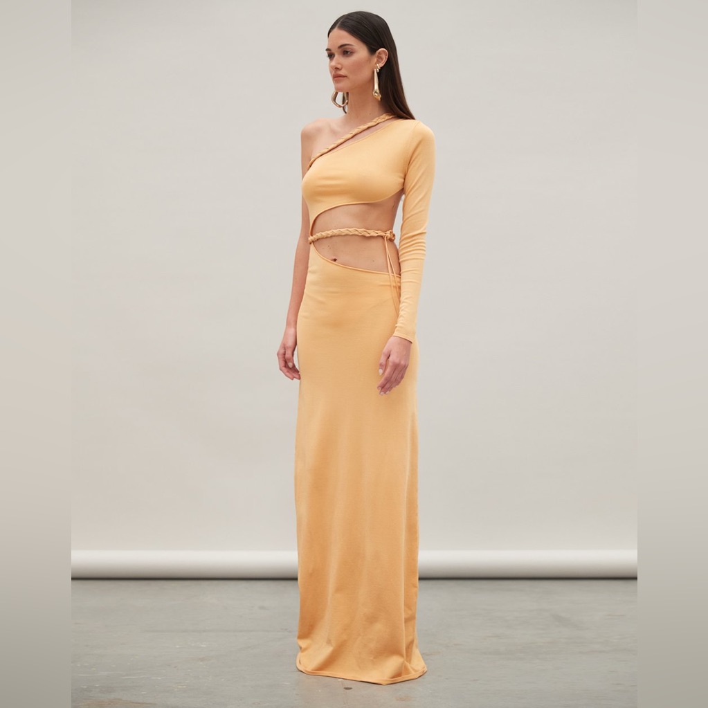 Brand New With Tags Atoir The Manroe Dress In Marigold Size L